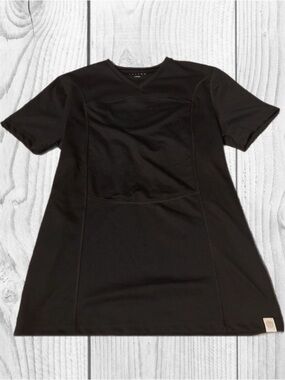 Lalabu The Dad Shirt‎  Outdoor Minimal pouch carrier v neck Tee Black Large